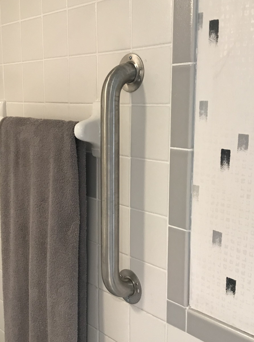 Shower Safety Bar Installation - That's Fixable LLC