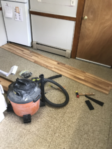 installation of new laminate flooring in a home in andover ma